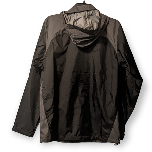 Columbia Men's Glennaker Lake Rain Jacket NWT Black Grill Grey Small Hoodie - Picture 7 of 11